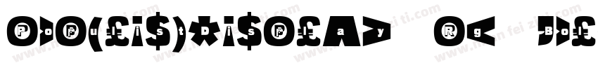 PopulistDisplay Rg Bold字体转换